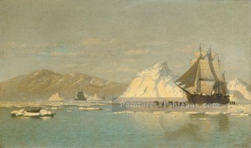 Au large du Groenland Bateau paysage marin William Bradford Peinture à l'huile
